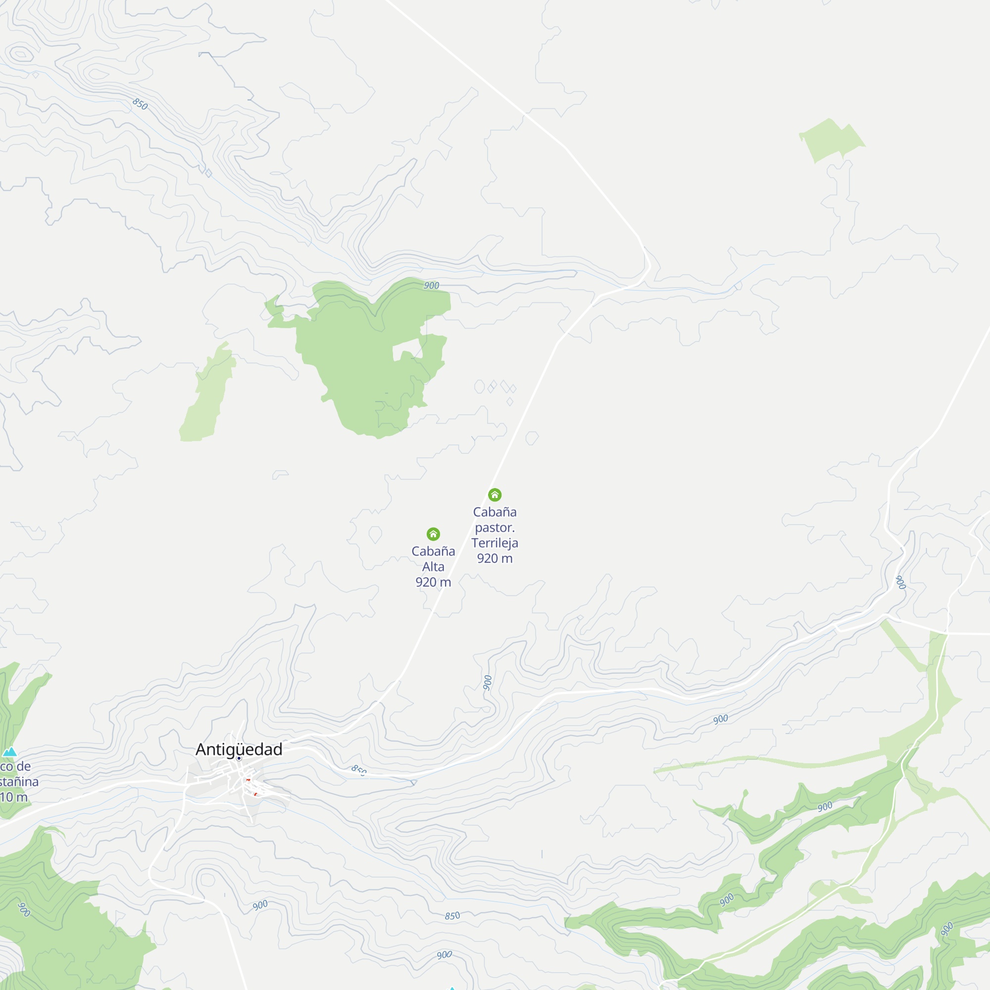 Cabaña pastor. Terrileja map