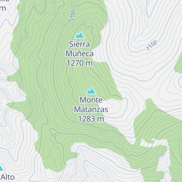 Map of Monte Matanzas