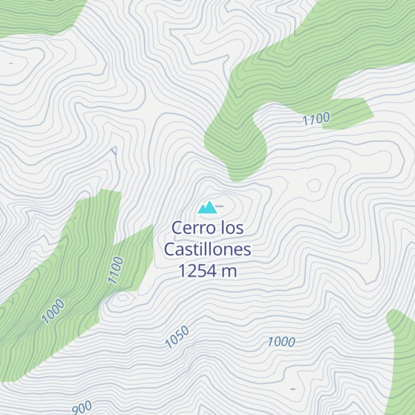 Map of Cerro los Castillones