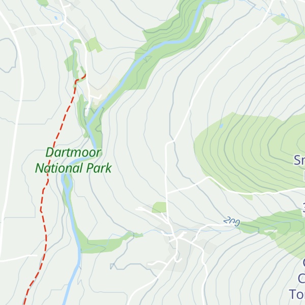 Map of Longtimber Tor