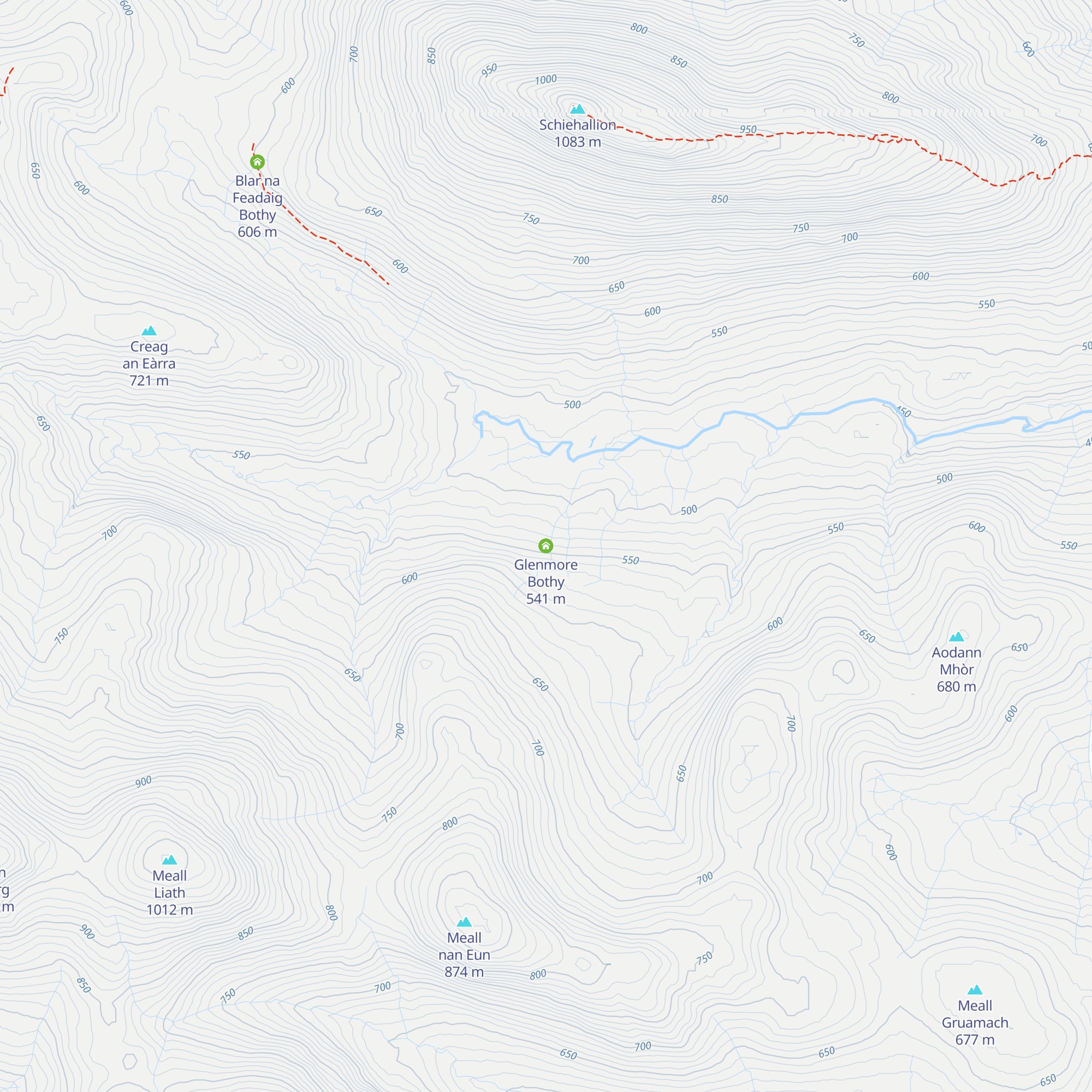 Glenmore Bothy map