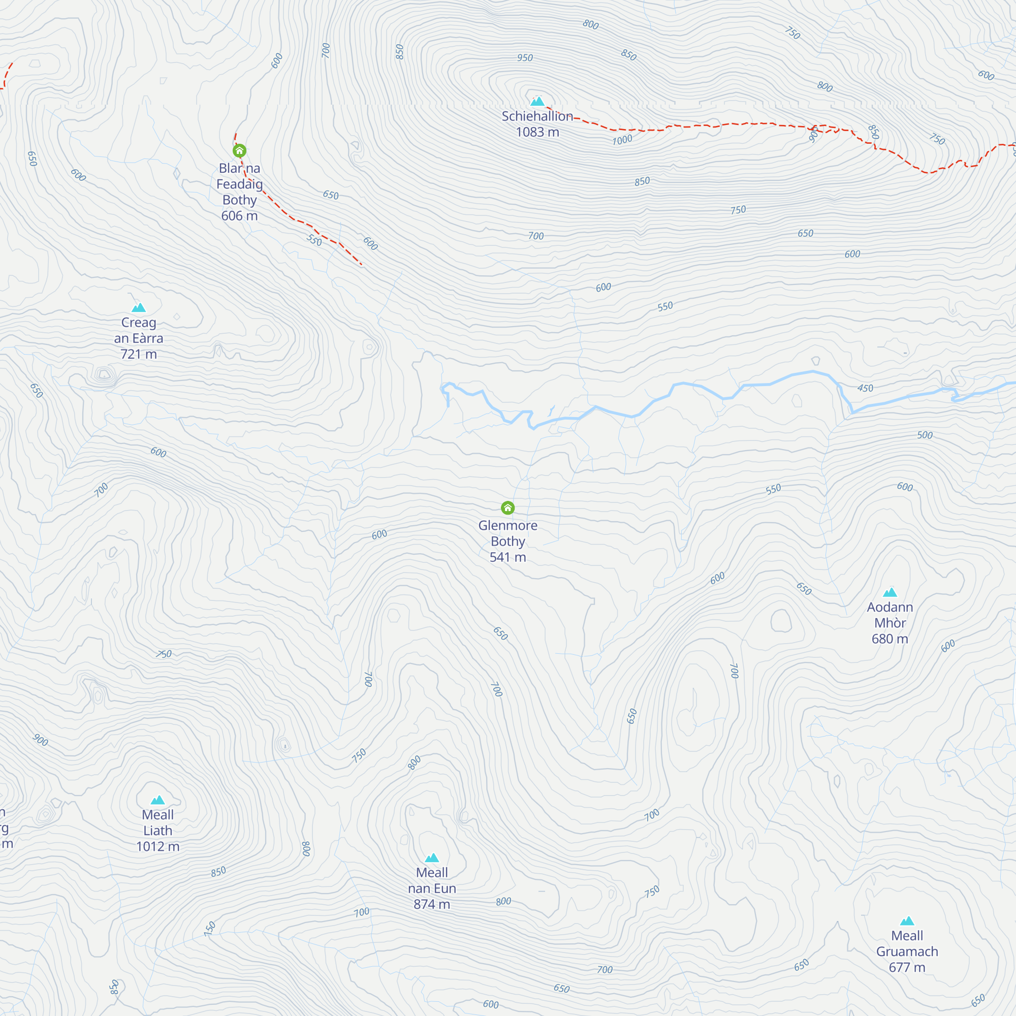 Glenmore Bothy map