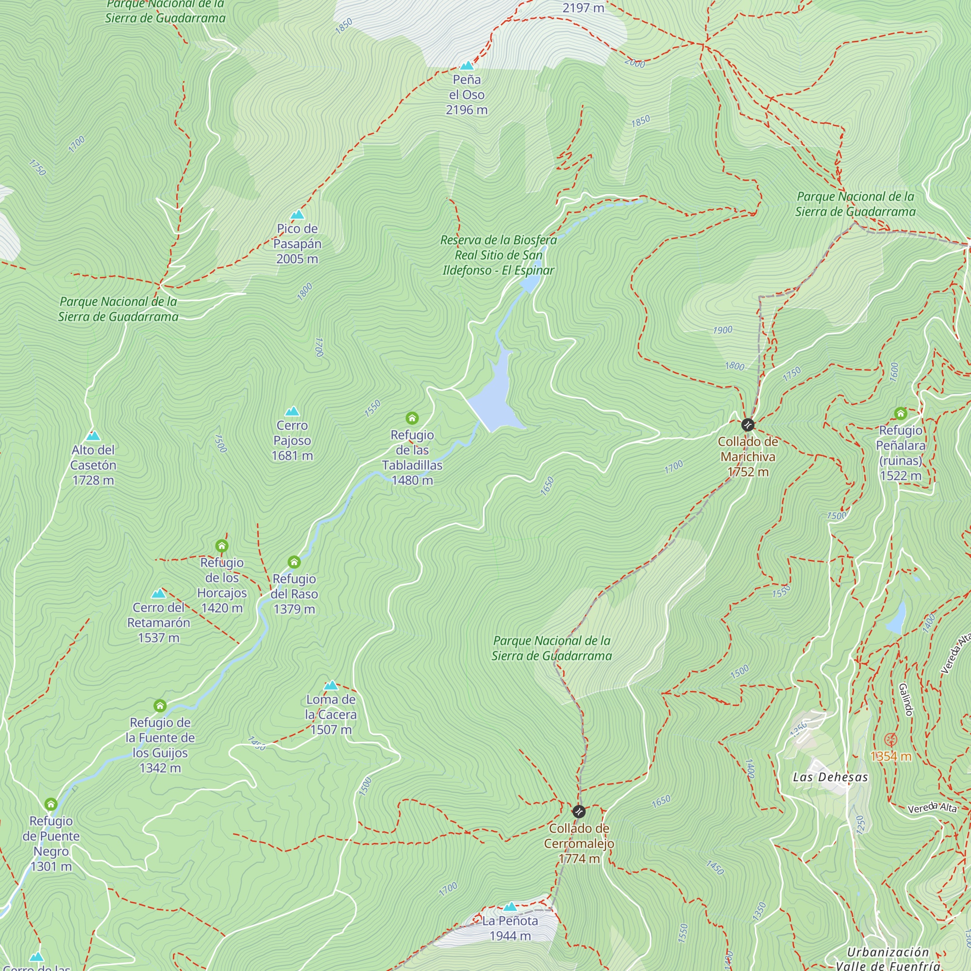 Refugio Libre la Vaqueriza map