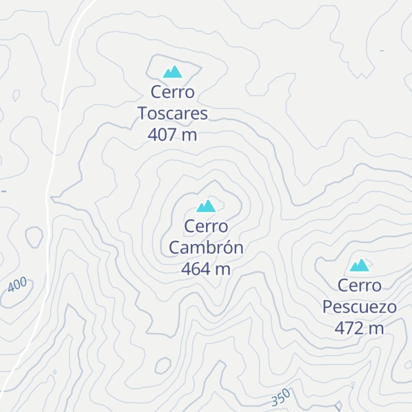 Map of Cerro Cambrón
