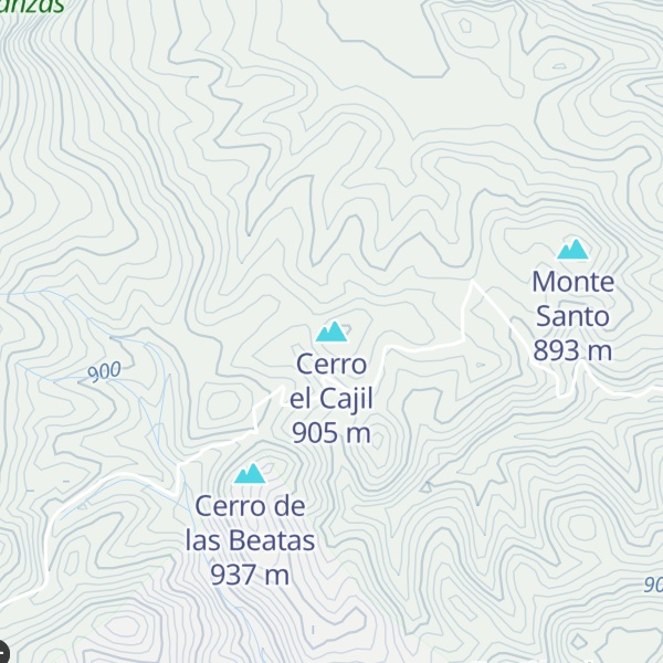 Map of Cerro el Cajil