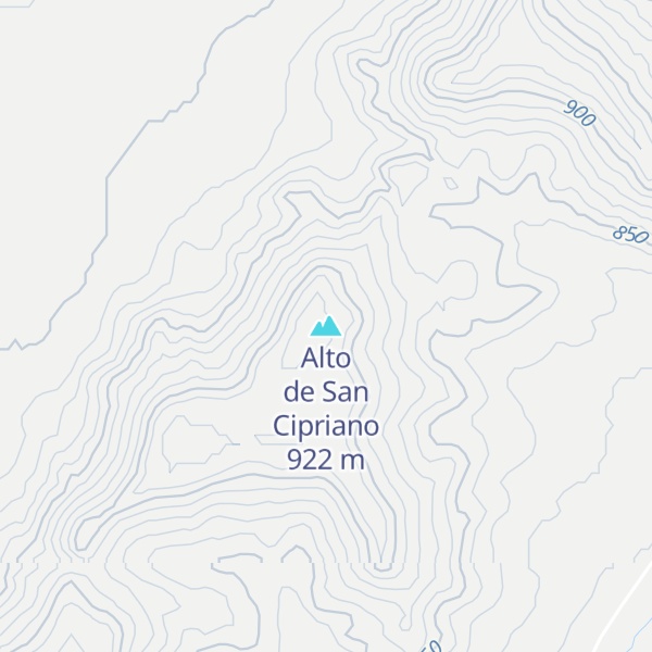 Map of Alto de San Cipriano