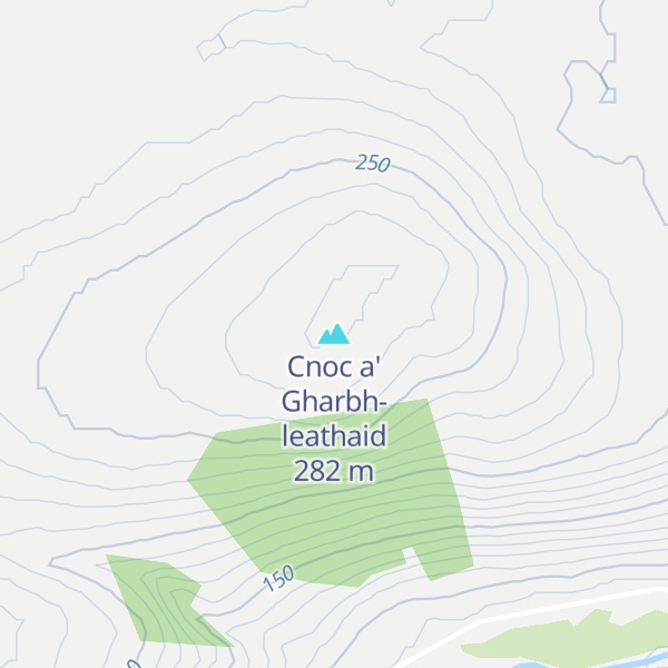 Map of Cnoc a' Gharbh-leathaid