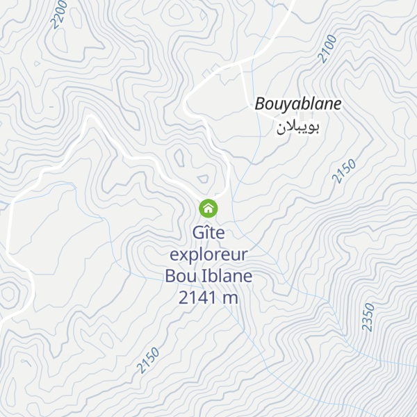 Map of Gîte exploreur Bou Iblane