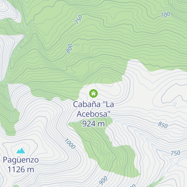 Map of Cabaña "La Acebosa"