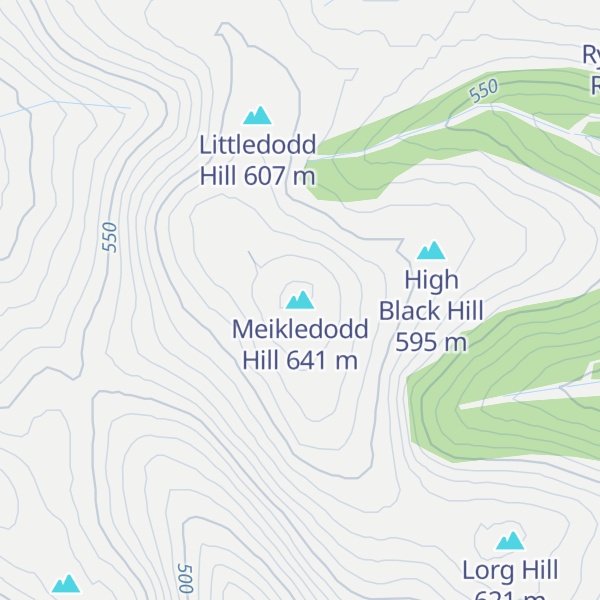 Map of Meikledodd Hill