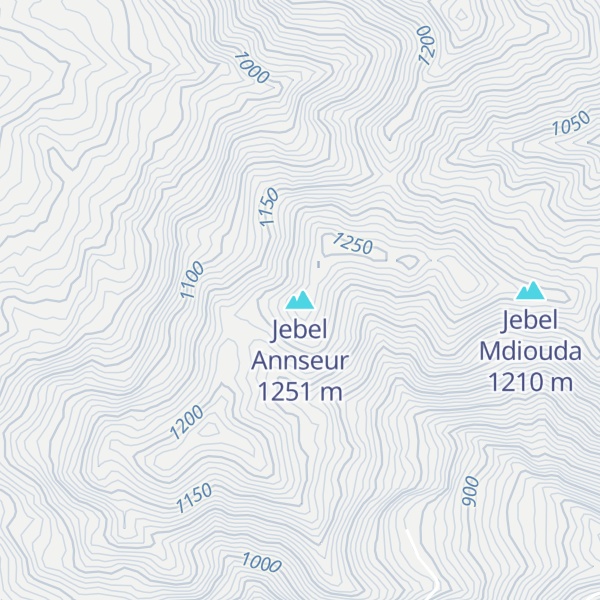 Map of Jebel Annseur
