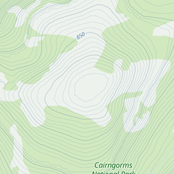 Map of Meall Chuaich