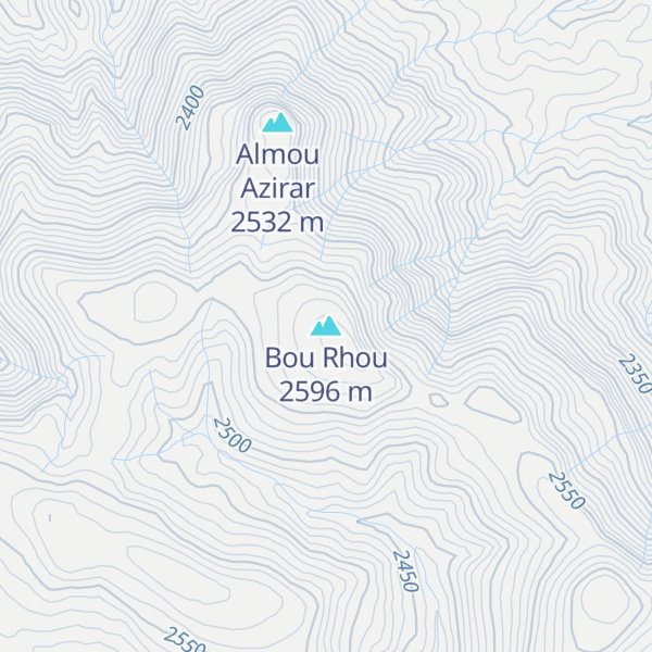 Map of Bou Rhou