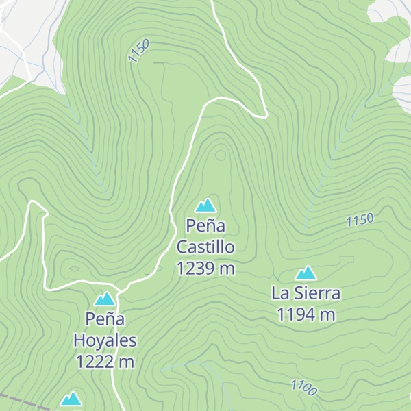 Map of Peña Castillo