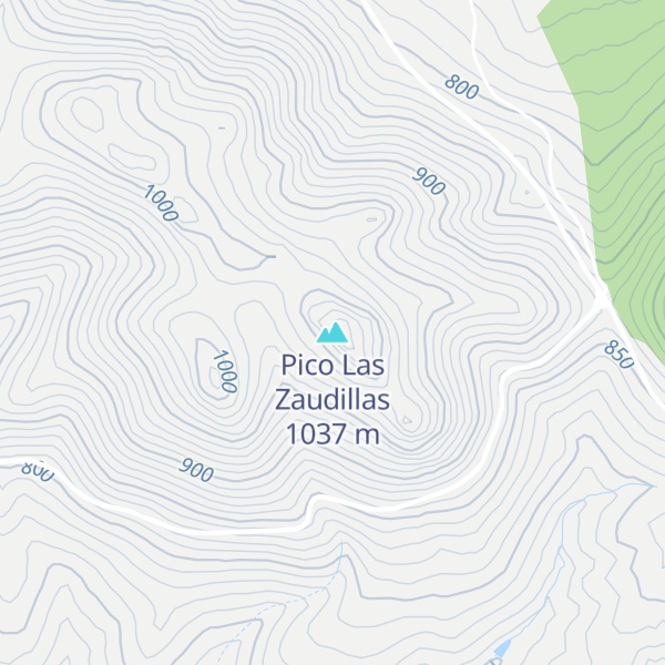 Map of Pico Las Zaudillas