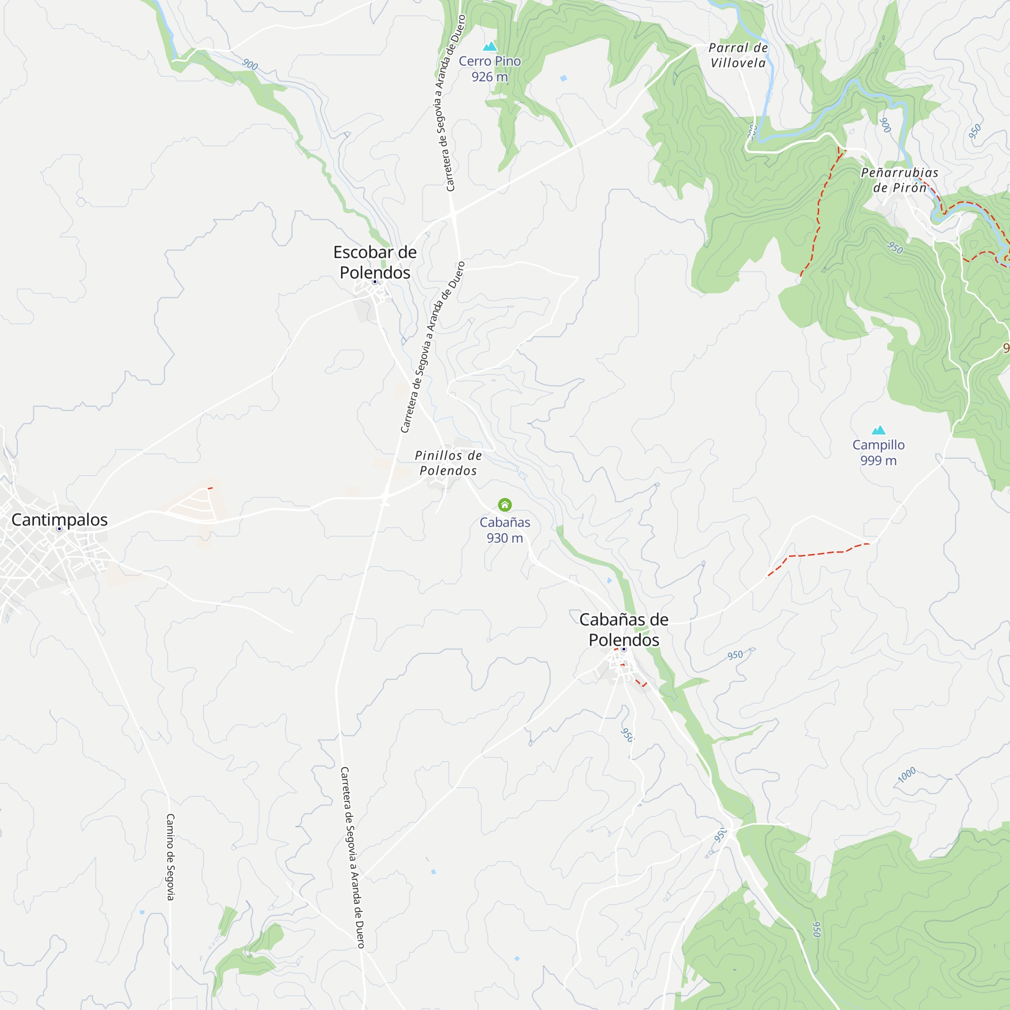 Cabañas map