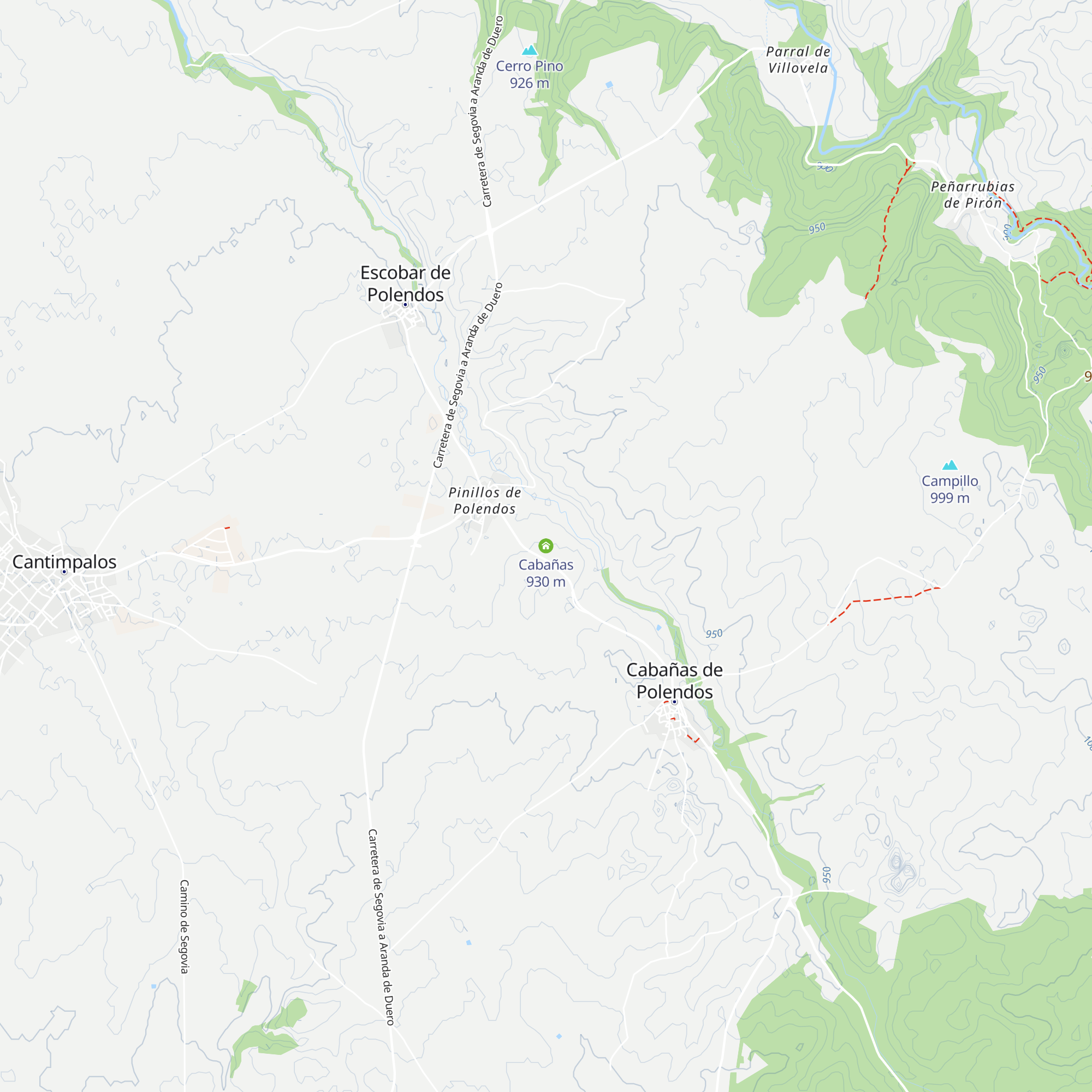 Cabañas map