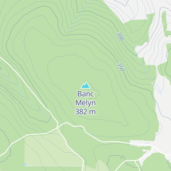 Map of Banc Melyn