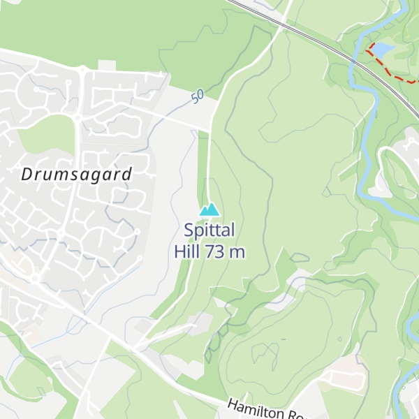 Map of Spittal Hill