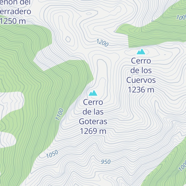 Map of Cerro de las Goteras