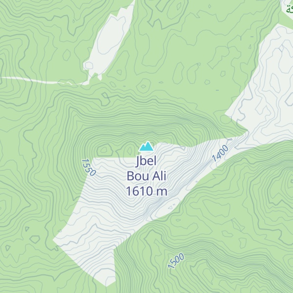 Map of Jbel Bou Ali
