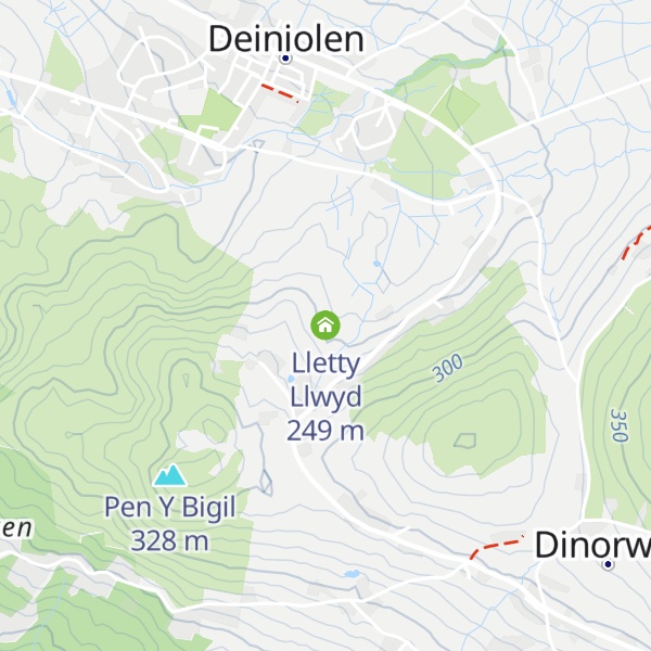 Map of Lletty Llwyd