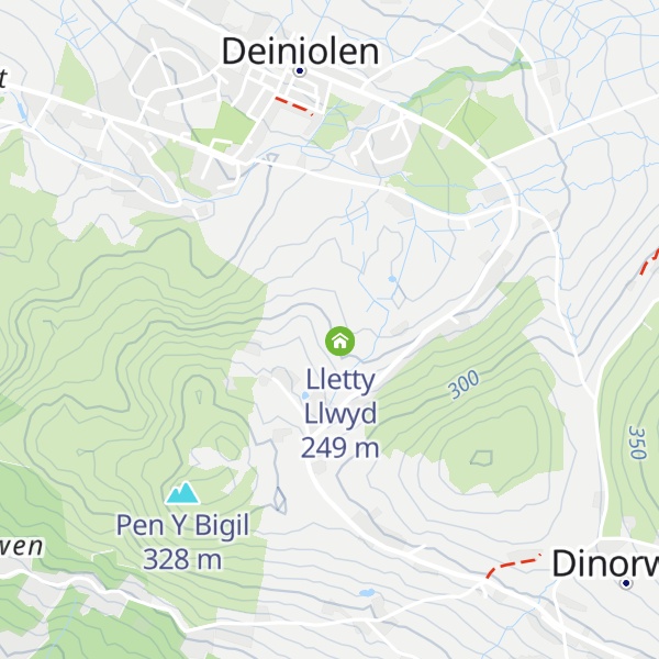 Map of Ty Gwyn