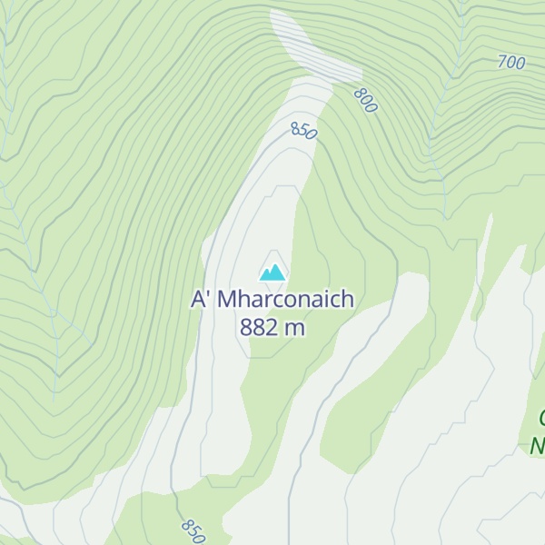 Map of A' Mharconaich