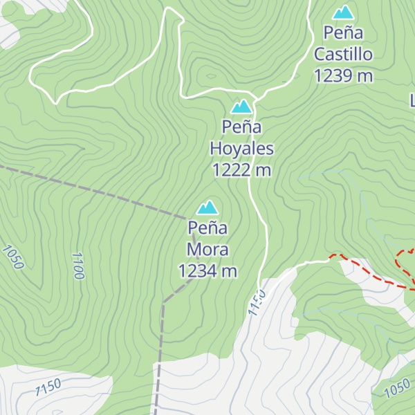 Map of Peña Mora