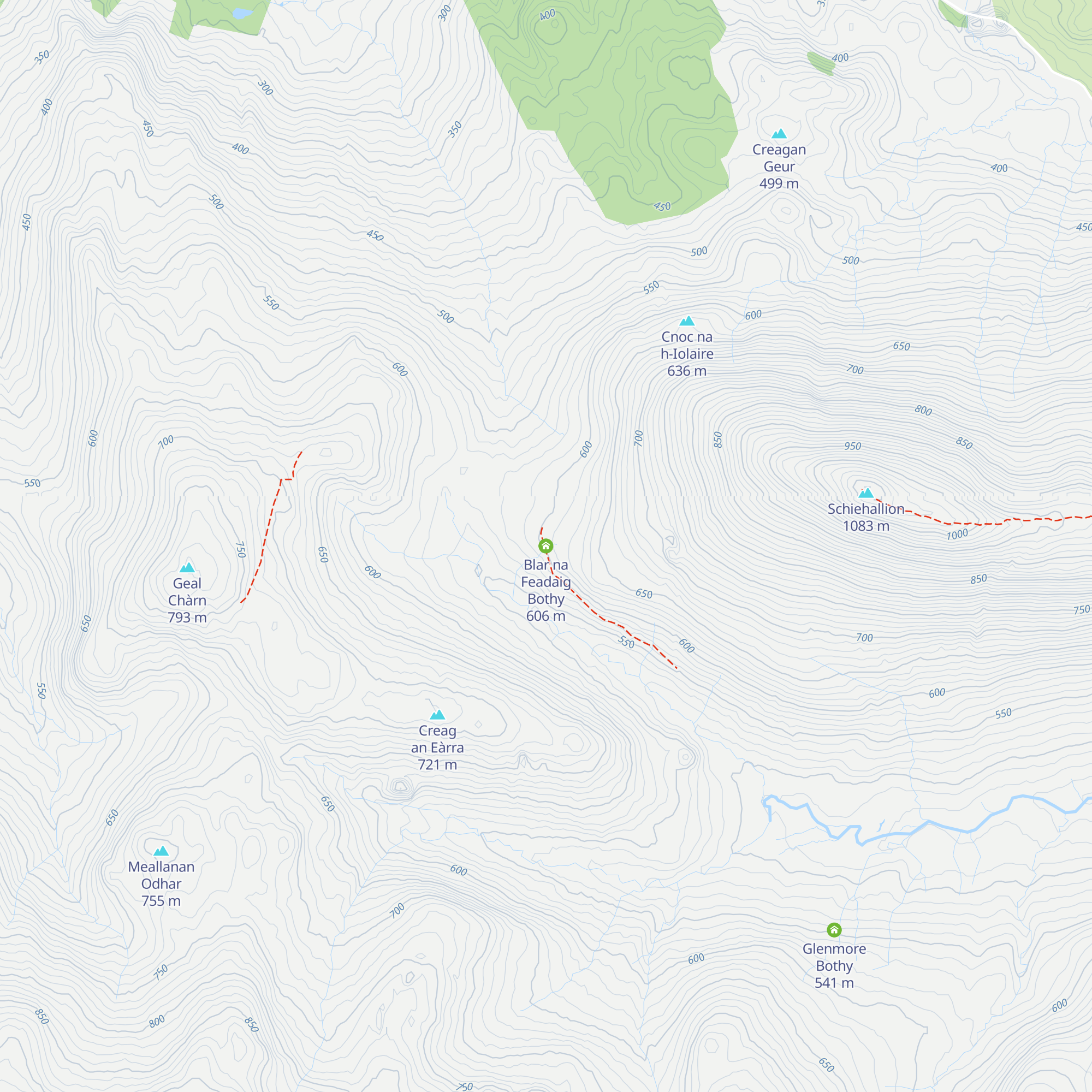 Blar na Feadaig Bothy map