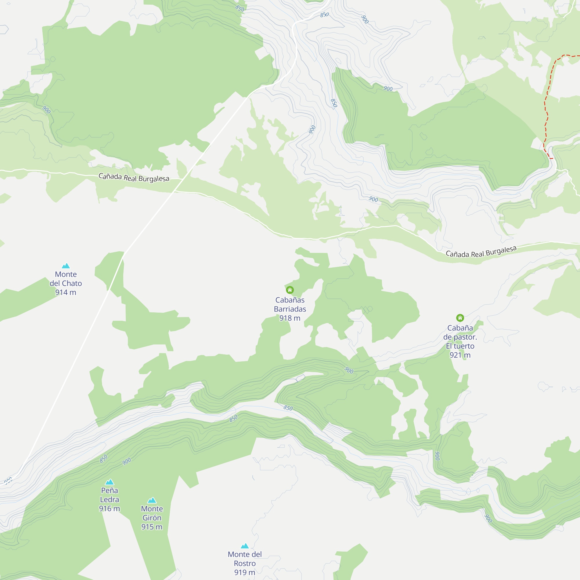 Cabañas Barriadas map