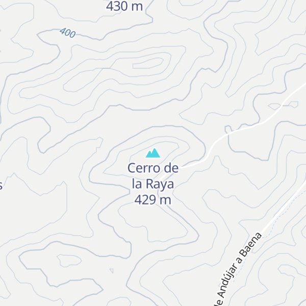 Map of Cerro de la Raya