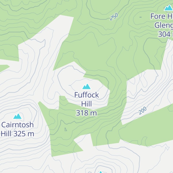 Map of Fuffock Hill