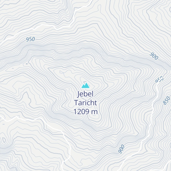 Map of Jebel Taricht