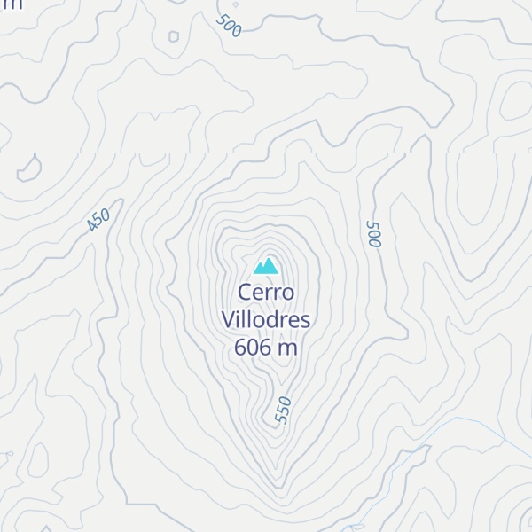 Map of Cerro Villodres