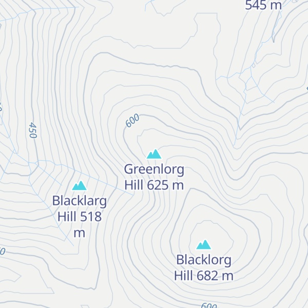 Map of Greenlorg Hill