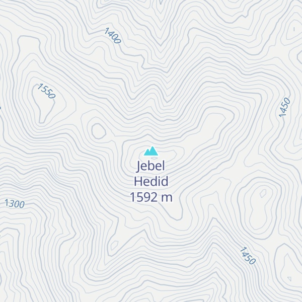 Map of Jebel Hedid