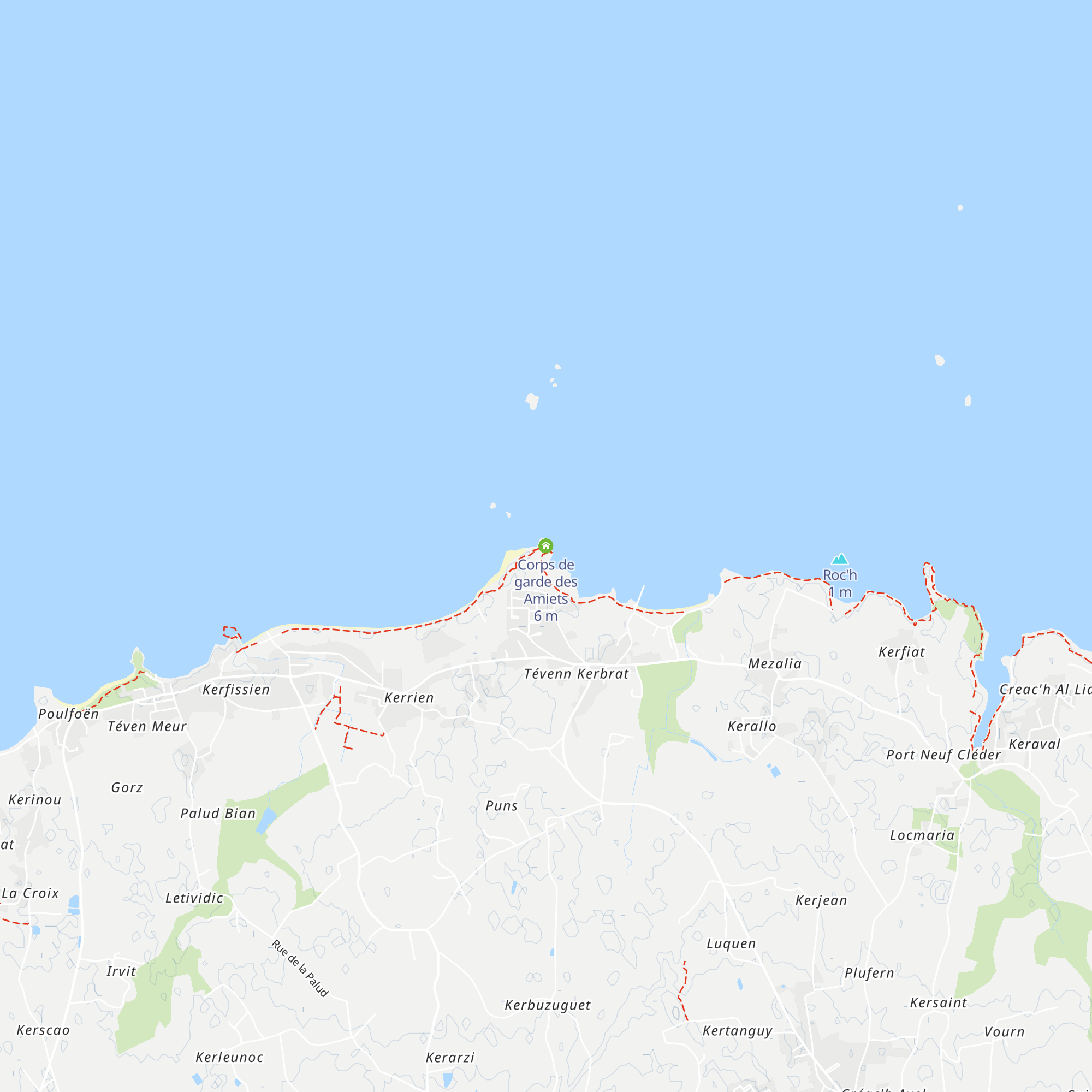 Corps de garde des Amiets map