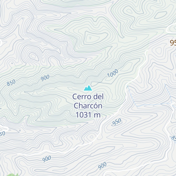 Map of Cerro del Charcón