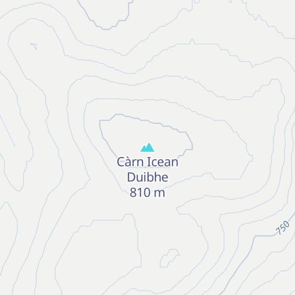 Map of Càrn Icean Duibhe