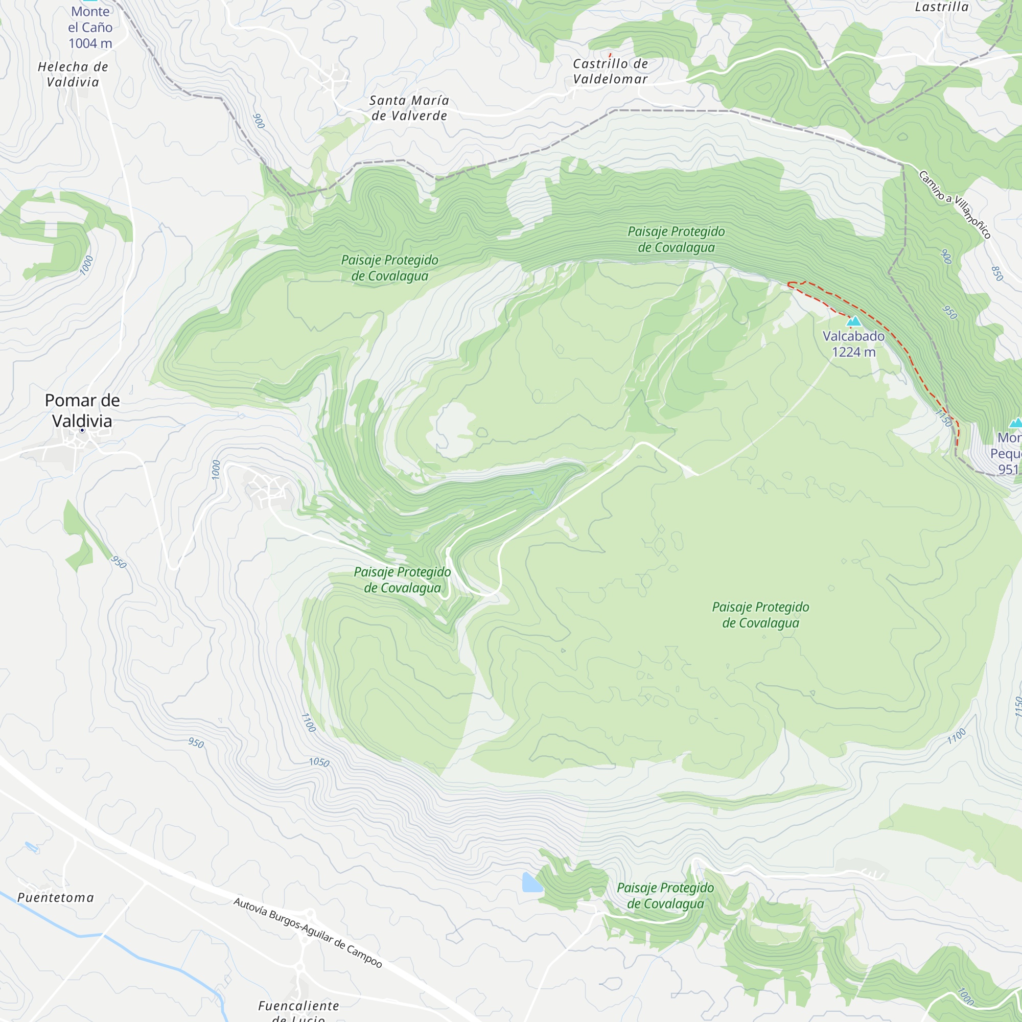 Refugio Covalagua map