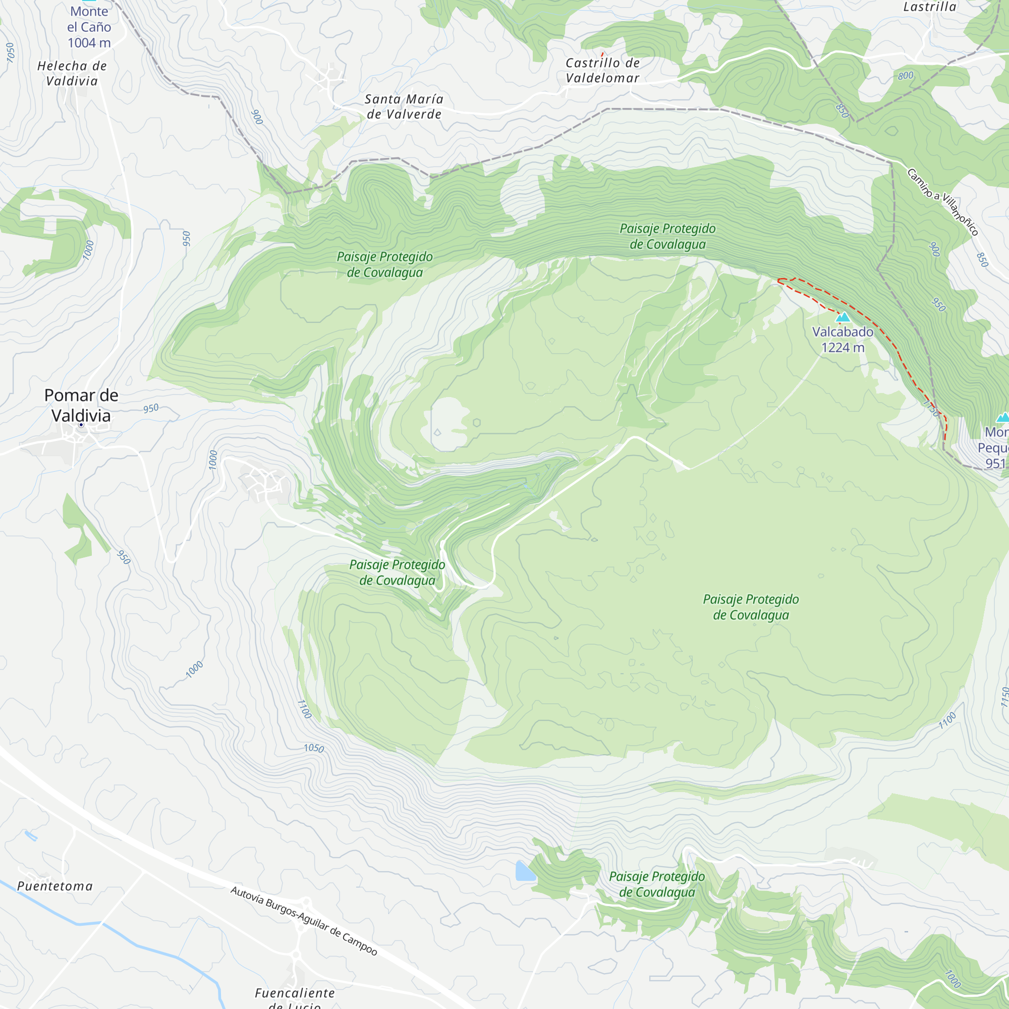 Refugio Covalagua map