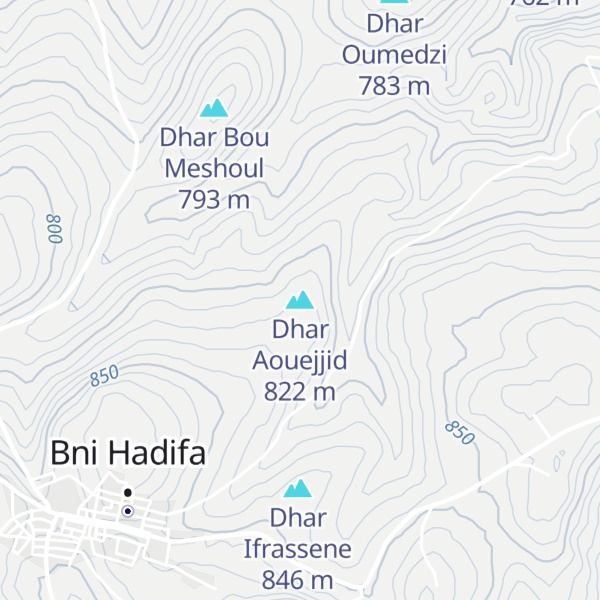 Map of Dhar Aouejjid