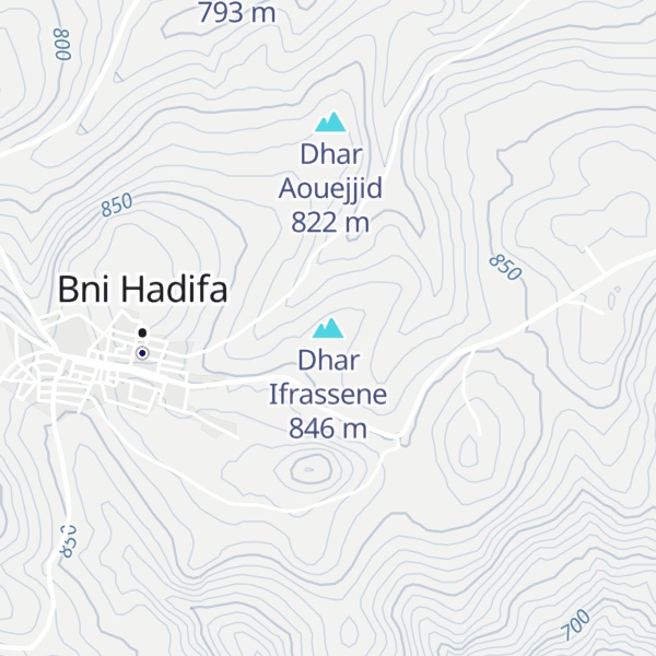 Map of Dhar Ifrassene