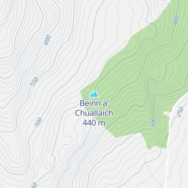 Map of Beinn a’ Chuallaich