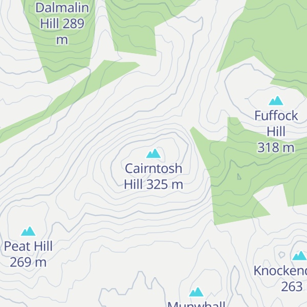 Map of Cairntosh Hill