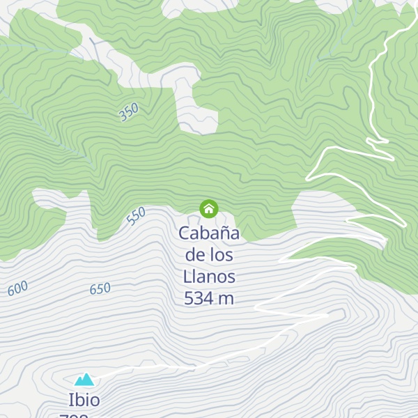 Map of Cabaña de los Llanos