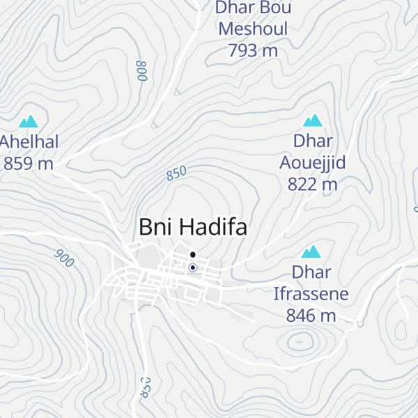 Map of Dhar n-Bou Arfa