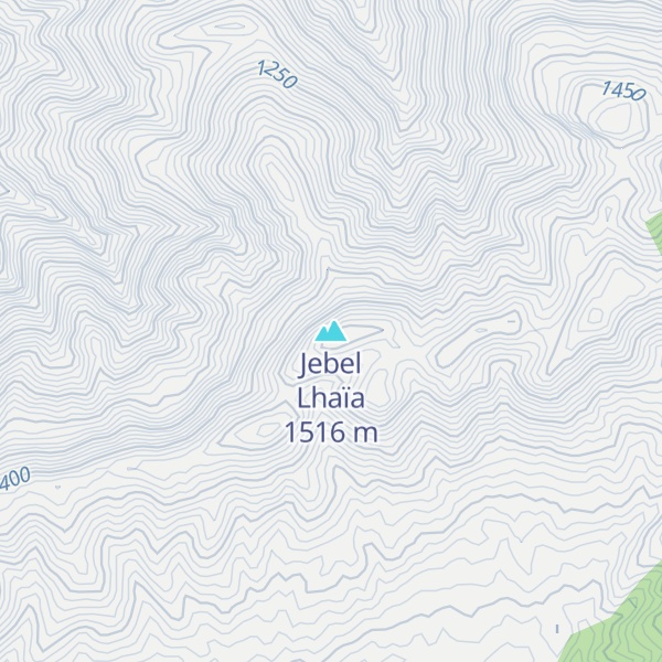 Map of Jebel Lhaïa