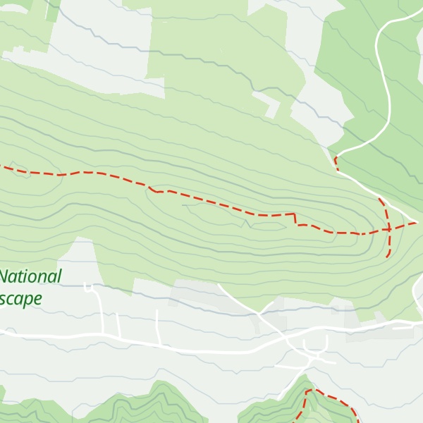 Map of Cefn Bryn